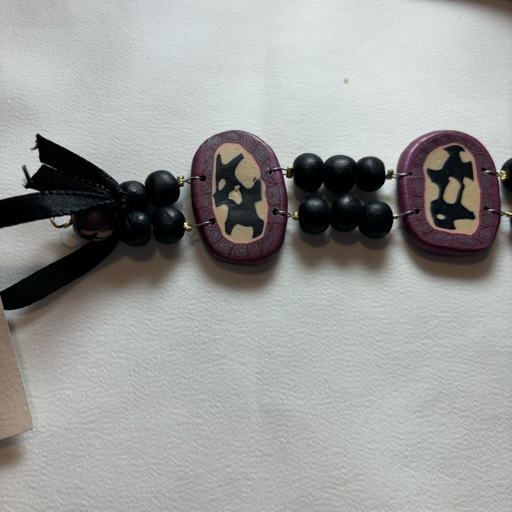 OFF THE BEAD’N PATH Bracelet Handcrafted Clay Jewelry By Jace Ford NEW WITH TAG - Picture 4 of 7